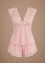Rosalie Satin Cami Set & Robe Blush