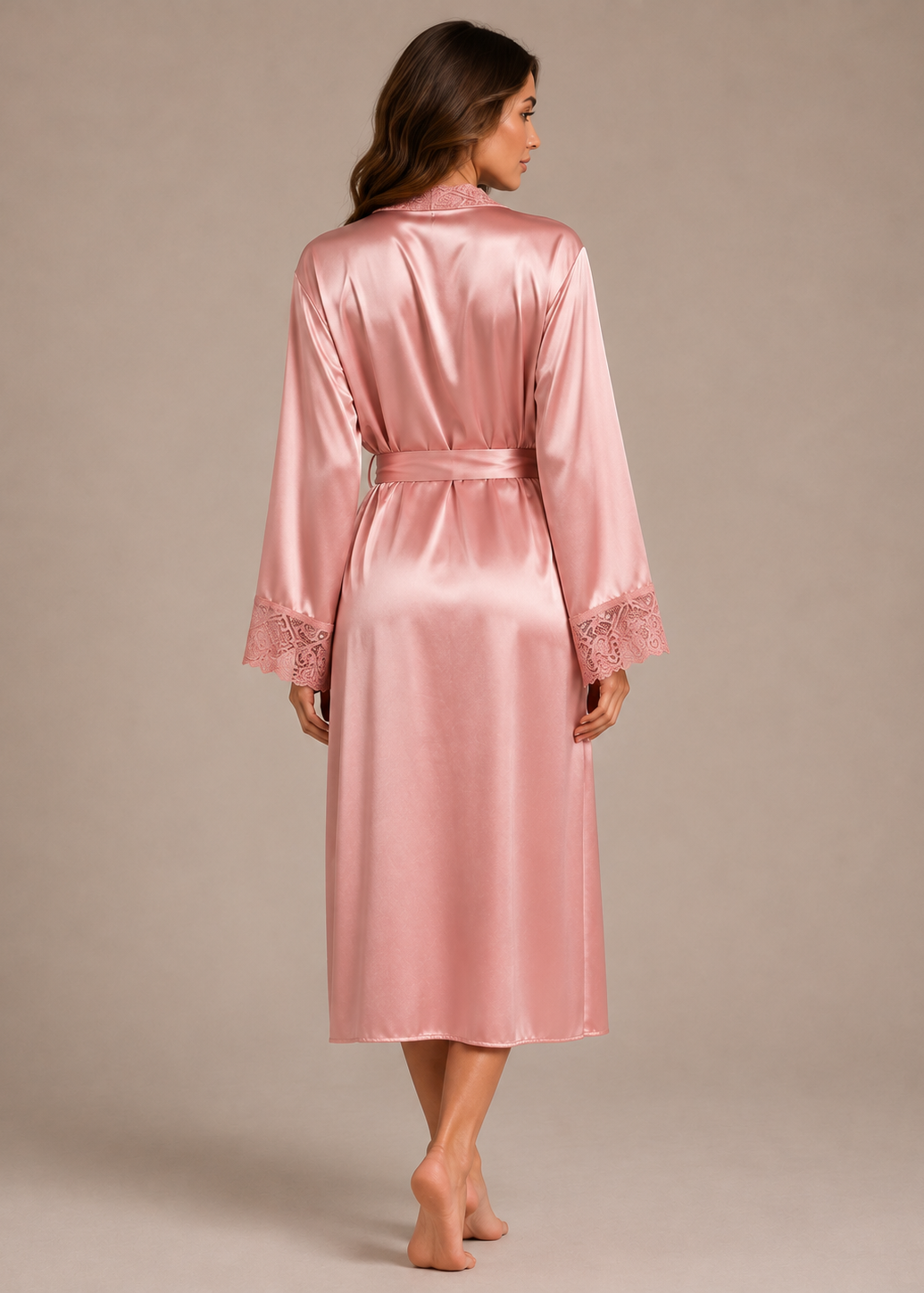 Mathilde Satin Robe