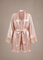 Celeste Satin Chemise & Robe Set