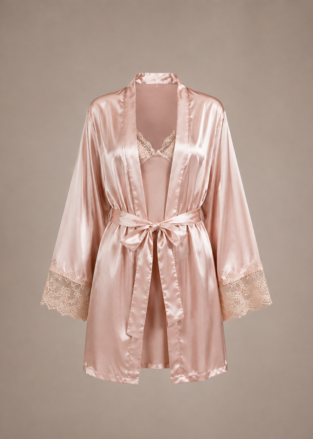 Celeste Satin Chemise & Robe Set