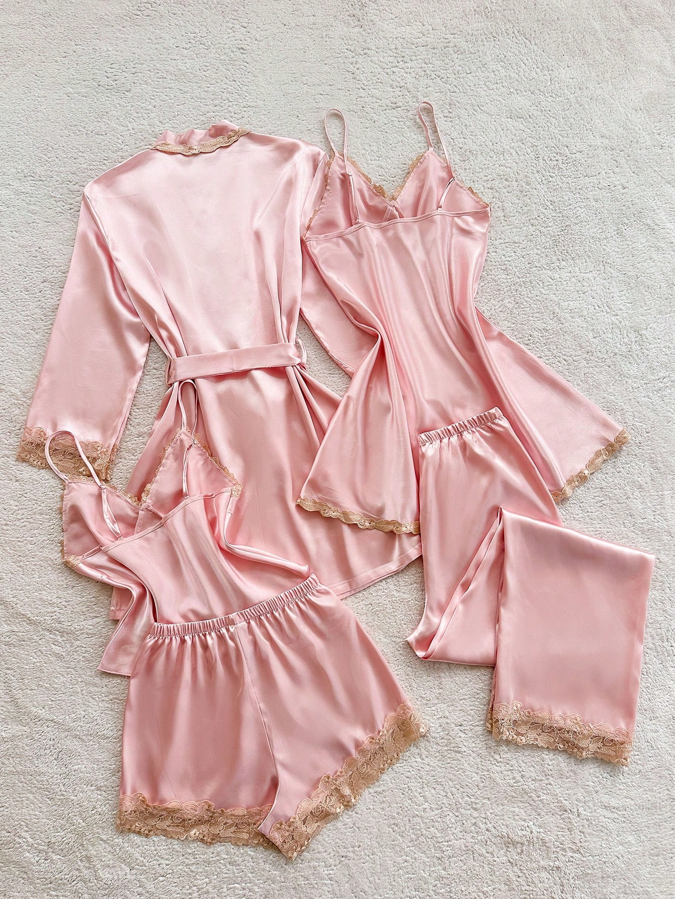 Eloïse Satin Chemise & Robe Set