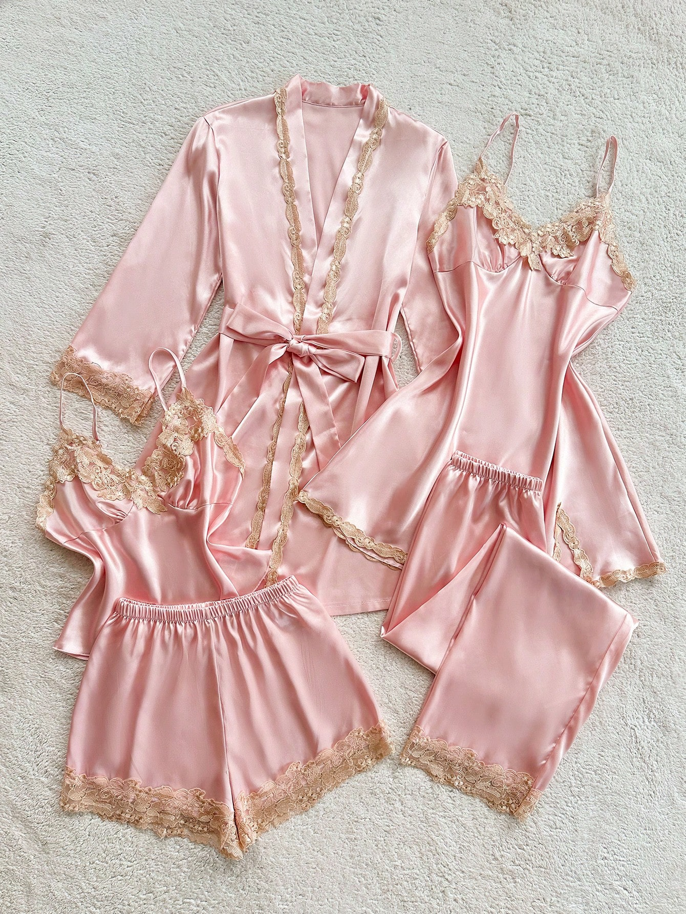 Eloïse Satin Chemise & Robe Set