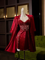 Camille Satin Chemise & Robe Set
