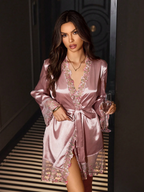 Sabine Satin Chemise & Robe Set