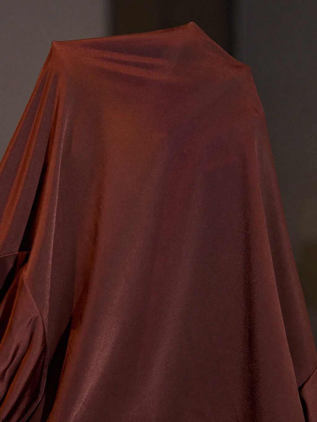Vivienne Satin Chemise & Robe Set Burgundy