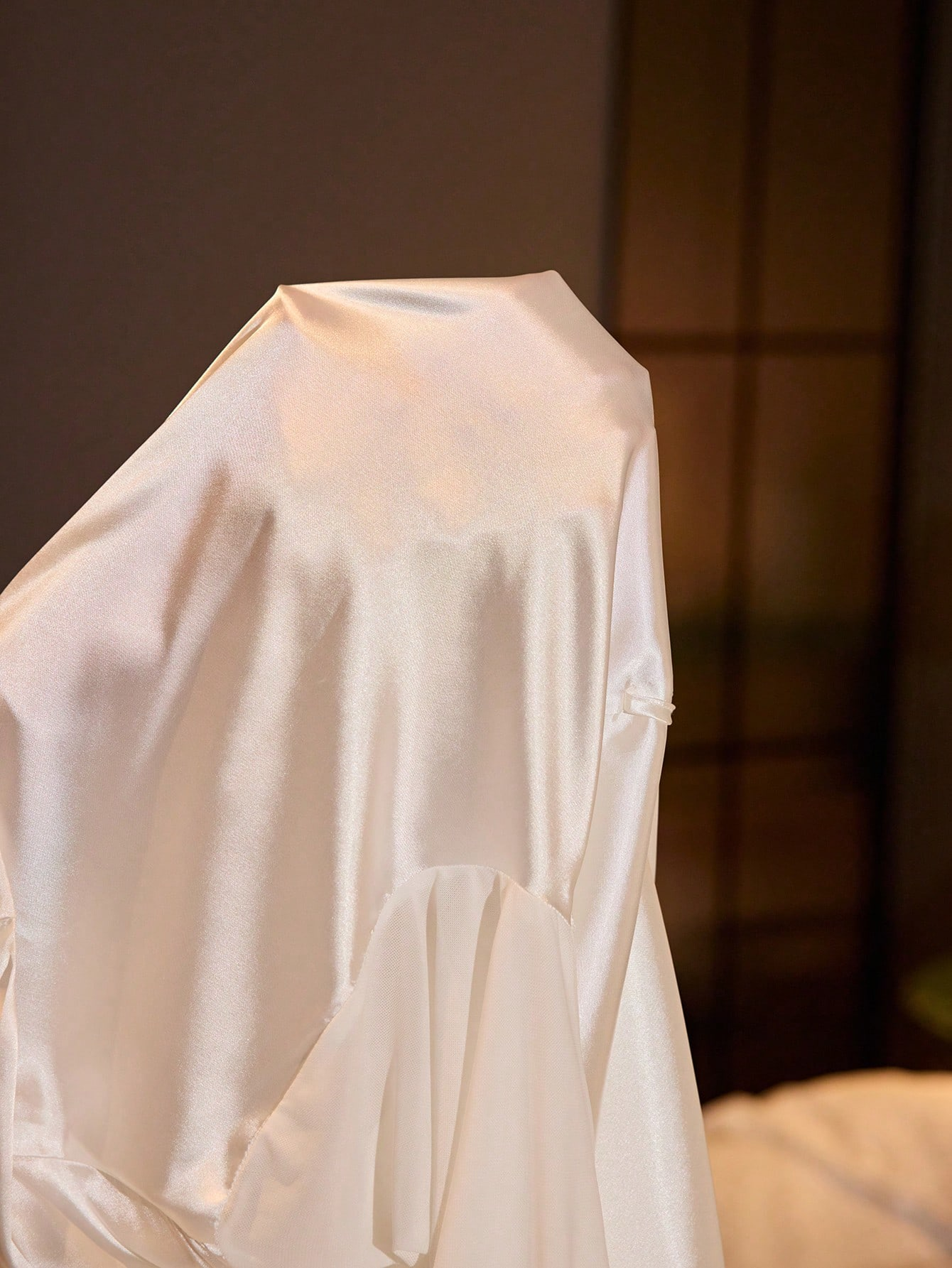 Colette Satin Chemise & Robe Set Ivory