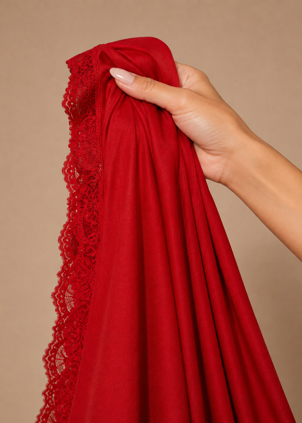 Scarlett Ruched Satin Chemise Red