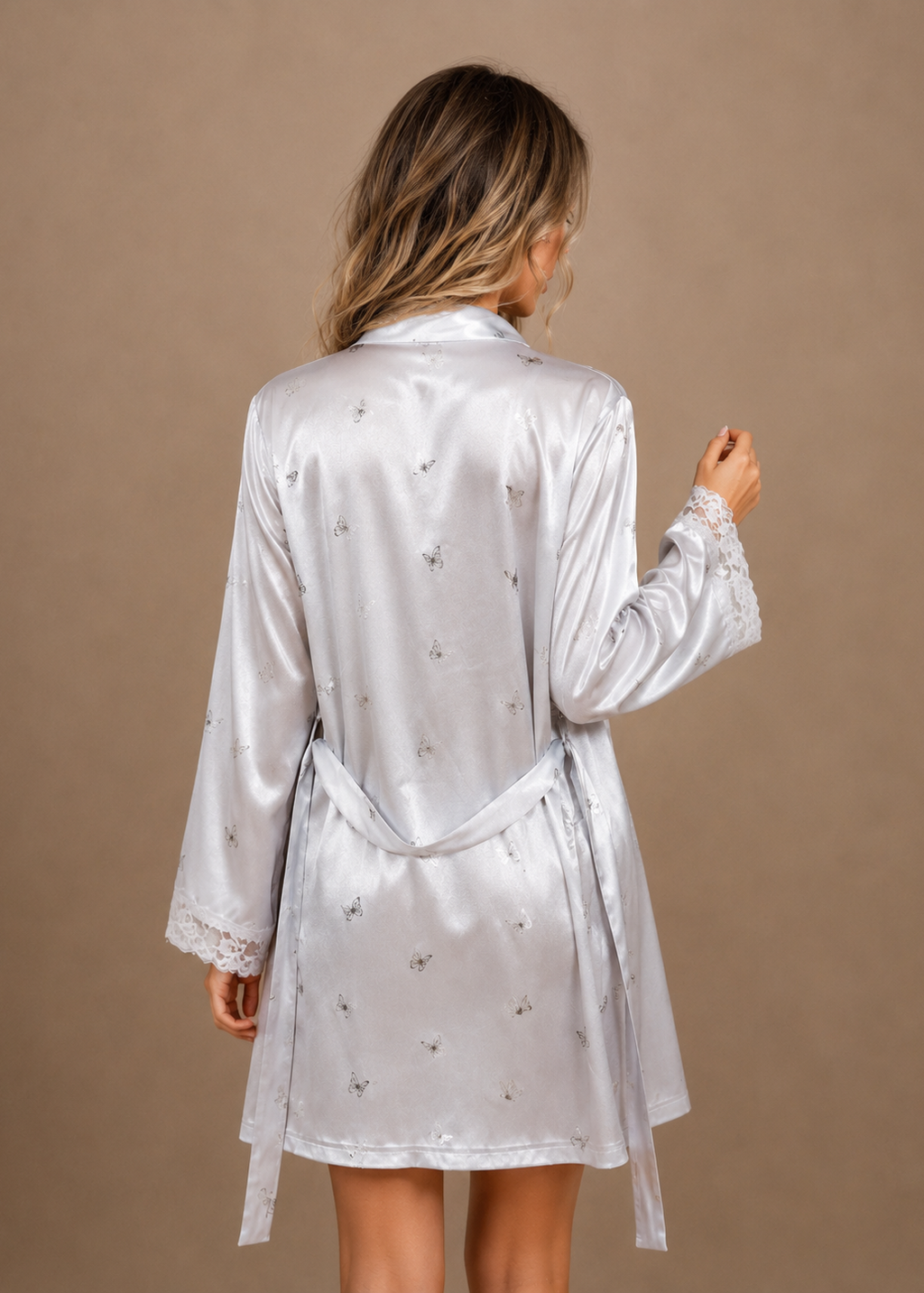 Genevieve Satin Chemise & Robe Set