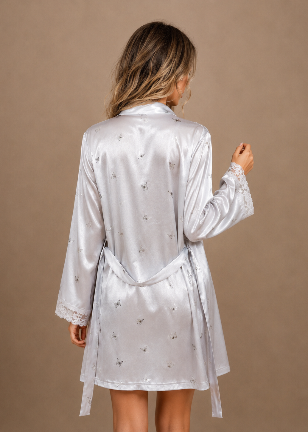 Genevieve Satin Chemise & Robe Set